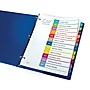 Avery Ready Index Table of Contents Paper Dividers, 1-12 Tabs, Contemporary Multicolor (11847)~#|#~sp92673416_sc7