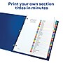 Avery Ready Index Table of Contents Paper Dividers, 1-31 Tabs, Contemporary Multicolor (11846)~#|#~sp92673418_sc7
