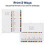 Avery Ready Index Table of Contents Paper Dividers, A-Z Tabs, Contemporary Multicolor (11844)~#|#~sp92673428_sc7