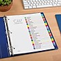 Avery Ready Index Table of Contents Paper Dividers, A-Z Tabs, Contemporary Multicolor (11844)~#|#~sp92673433_sc7
