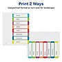 Avery Ready Index Table of Contents Paper Dividers, 1-8 Tabs, Contemporary Multicolor (11841)~#|#~sp92673440_sc7