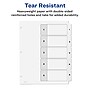 Avery Ready Index Table of Contents Paper Dividers, 1-5 Tabs, White, 6 Sets/Pack (11821)~#|#~sp92673452_sc7