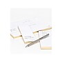 Russell+Hazel In Due Time Notepads, White/Gold, 80 Sheets/Pad, 3 Pads/Set (27619)~#|#~sp92836503_sc7