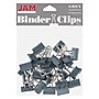 JAM Paper Colored Binder Clips, Small,  3/8" Capacity, Grey, 25/Pack (334BCGY)~#|#~sp93880938_sc7