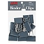 JAM Paper Large Binder Clips, 1" Capacity, Grey, 12 Clips/Pack (340BCGY)~#|#~sp93880959_sc7