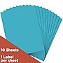 JAM Paper Shipping Labels, 8 1/2" x 11", Blue, 1 Label/Sheet, 10 Labels/Pack (337628605)~#|#~sp93880990_sc7