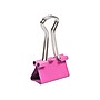 JAM Paper Colored Small Binder Clips, 3/8" Capacity, Pink, 25/pack (334BCPI)~#|#~sp93881045_sc7