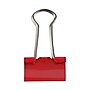 JAM Paper Colored Small Binder Clips, 3/8" Capacity, Red, 25/pack (334BCRE)~#|#~sp93881054_sc7
