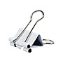 JAM Paper Colorful Small Binder Clips, 3/8" Capacity, White, 25/Pack (334BCWH)~#|#~sp93881079_sc7