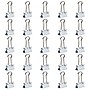 JAM Paper Colorful Small Binder Clips, 3/8" Capacity, White, 25/Pack (334BCWH)~#|#~sp93881080_sc7