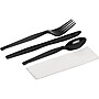 Dixie Individually Wrapped Polystyrene Cutlery Set, Heavy-Weight, Black, 250/Carton (CH56NC7)~#|#~sp94867840_sc7