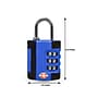 Go Green Power Travergo 3-Digit Combination Lock, Blue (TR1100BL)~#|#~sp9538619_sc7