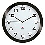 ALBA Silent Wall Clock with Quartz Mechanism, Black, 15" (HORISSIMON)~#|#~sp9543773_sc7