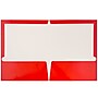 JAM Paper Laminated 2-Pocket Glossy 2-Pocket Cardstock Presentation Folder, Assorted, 6/Pack (385GASSRTD)~#|#~sp96296990_sc7