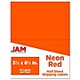 JAM Paper Shipping Labels, Half Page, 5 1/2" x 8 1/2", Neon Red,  2 Labels/Sheet, 25 Sheets/Pack (359429625)~#|#~sp96370381_sc7