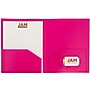 JAM Paper Heavy Duty Two-Pocket Plastic Folders, Fuchsia Pink, 6/Pack (946172D)~#|#~sp96370484_sc7