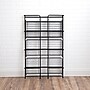 Advantus FlipShelf 4-Shelf Metal Unit, 26.5"W, Black (37996/37634)~#|#~sp96453115_sc7
