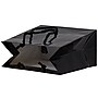 JAM Paper Gift Bags with Rope Handles, 6.5" x 6.5" x 3.5", Black Glossy, 6/Pack (SPC17K1A)~#|#~sp97150739_sc7