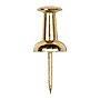 JAM Paper Push Pins, Shiny Gold, 100/Pack (222419051)~#|#~sp97365209_sc7