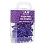 JAM Paper Push Pins, Purple, 100/Pack (222419053)~#|#~sp97365214_sc7