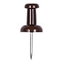 JAM Paper Push Pins, Chocolate Brown, 100/Pack (222419049)~#|#~sp97365358_sc7