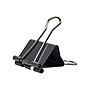 JAM Paper Colorful Binder Clips, Medium,  5/8" Capacity, Grey, 15/Pack (339BCGY)~#|#~sp97536579_sc7