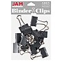 JAM Paper Colorful Binder Clips, Medium,  5/8" Capacity, Grey, 15/Pack (339BCGY)~#|#~sp97536595_sc7