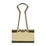 JAM Paper Colorful Binder Clips, Medium, 5/8" Capacity, Gold, 15/Pack (339BCgo)~#|#~sp97536596_sc7