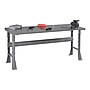 Tennsco Flared Leg 60" Workbench, Medium Gray (WB-1-3060S-MGY)~#|#~sp97620261_sc7