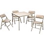 Cosco Folding Table and Chair Set, 34" x 34", Tan (14551WHD1E)~#|#~sp98949393_sc7
