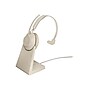 Jabra Evolve2 65 UC Mono Wireless Noise Canceling Headset, Over-the-Head, Beige (26599-889-988)~#|#~sp99405186_sc7