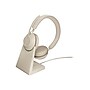 Jabra Evolve2 65 UC Stereo Wireless Noise Canceling Headset, Over-the-Head, Beige (26599-989-888)~#|#~sp99405250_sc7